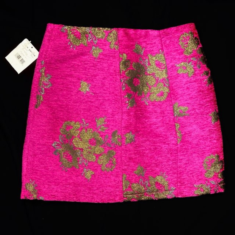 Free People Magenta Mini Skirt